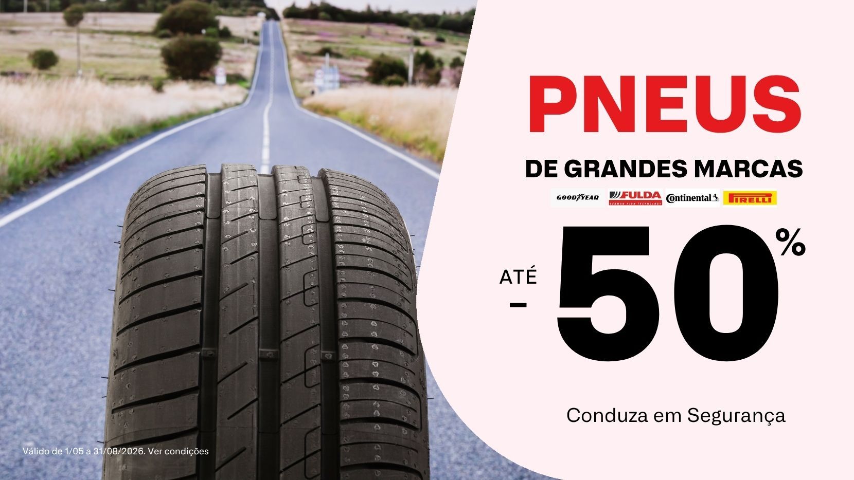 Pneus até -50% em grandes marcas | campanha MyForce